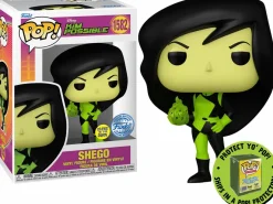 Pop! Chases, Vault, Limited Editions, Ppp Items>Kim Possible - Shego Glow-in-the-Dark Pop! Vinyl Figure in Acrylic Pop! Protector (Popcultcha Exclusive)