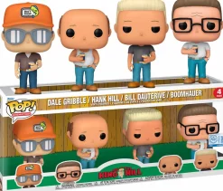 Pop! Bundles>King of the Hill - Dale Gribble, Hank Hill, Bill Dauterive & Boomhauer Pop! Vinyl Figure 4-Pack