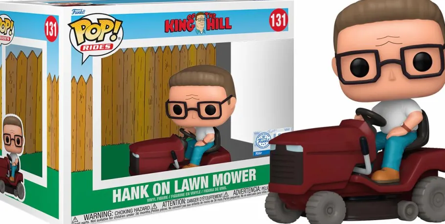 Pop! Rides & Town>King of the Hill - Hank on Lawn Mower Pop! Ride Vinyl Figure (Popcultcha Exclusive)