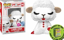 Pop! Chases, Vault, Limited Editions, Ppp Items>Lamb Chop - Flocked Pop! Vinyl Figure in Acrylic Pop! Protector (Popcultcha Exclusive)
