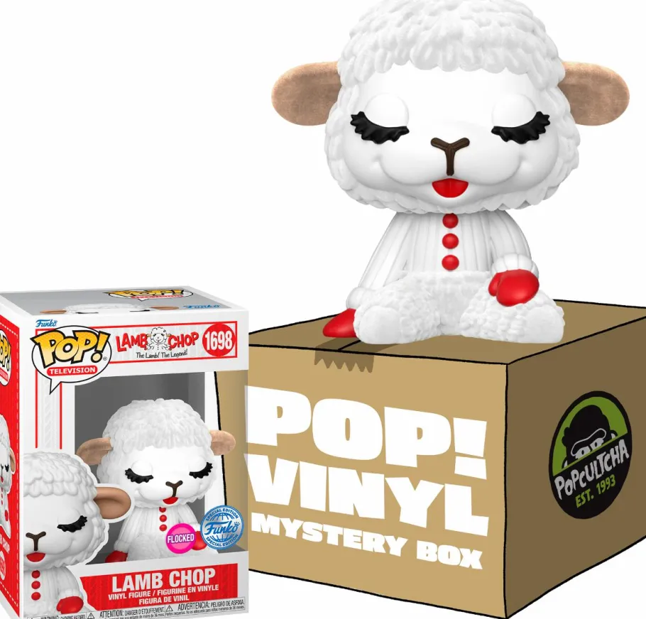 Collector & Mystery Boxes>Lamb Chop - Flocked Mystery Box (Includes & 3 Exclusive Pop! Vinyl Figures)