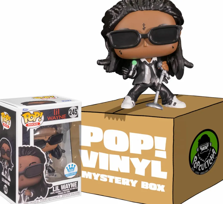 Standard Pop!>Lil Wayne - with Lollipop Mystery Box (includes & 3 Mystery Exclusive Pop! Vinyl Figures) (Funko / Popcultcha Exclusive)