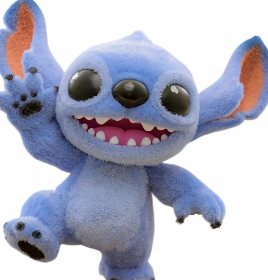 Cosbaby>Lilo & Stitch (2025) - Stitch Standing Velvet Hair Version Cosbaby (S) Hot Toys Figure