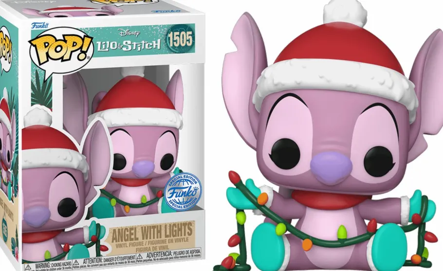 Standard Pop!>Lilo & Stitch - Angel with Lights Holiday Pop! Vinyl Figure (Popcultcha Exclusive)