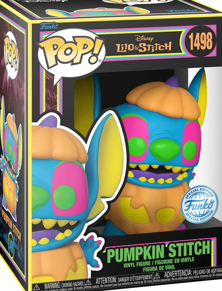 Standard Pop!>Lilo & Stitch - Pumpkin Stitch Blacklight Pop! Vinyl Figure