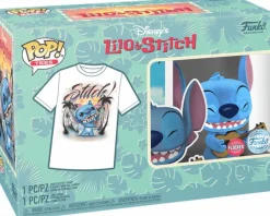 Pop! & Tee Sets>Lilo & Stitch - Stitch with Ukulele Flocked Pop! Vinyl Figure & T-Shirt Box Set