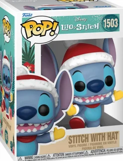 Standard Pop!>Lilo & Stitch : Holiday - Stitch with Santa Hat Pop! Vinyl Figure