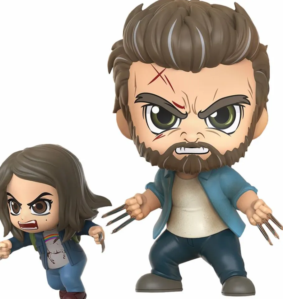 Designer Vinyl>Wolverine Logan (2017) - Logan & X-23 Cosbaby (S) Hot Toys Figure 2-Pack