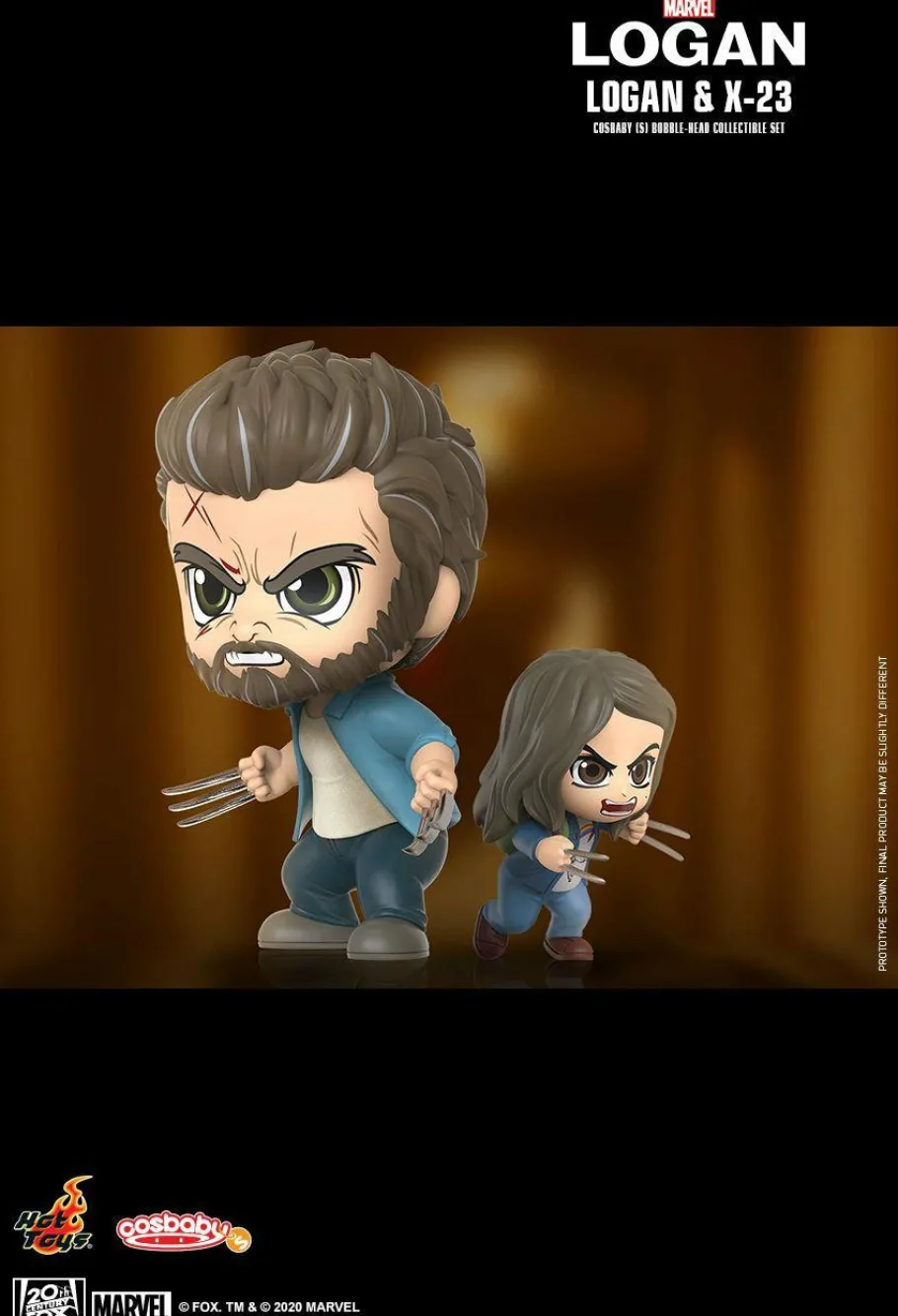 Designer Vinyl>Wolverine Logan (2017) - Logan & X-23 Cosbaby (S) Hot Toys Figure 2-Pack