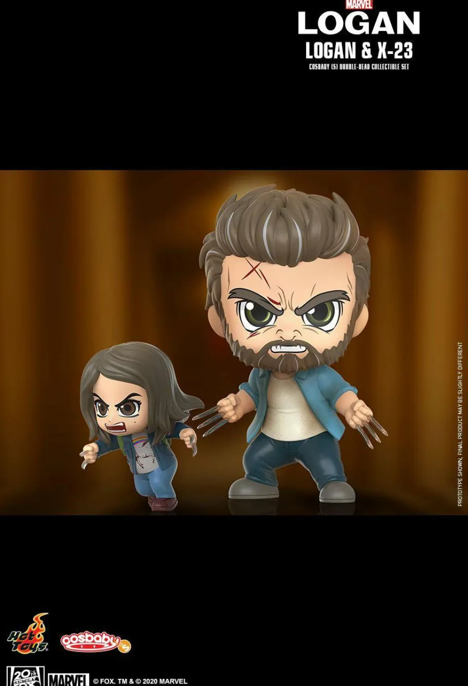 Designer Vinyl>Wolverine Logan (2017) - Logan & X-23 Cosbaby (S) Hot Toys Figure 2-Pack