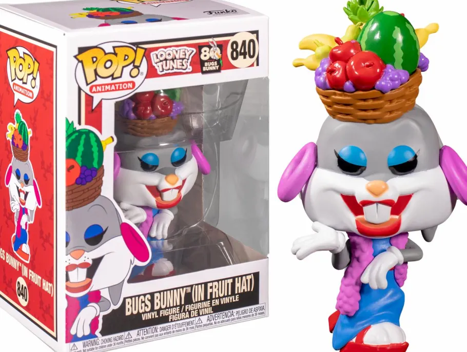 Standard Pop!>Looney Tunes - Bugs Bunny with Fruit Hat 80th Anniversary Pop! Vinyl Figure