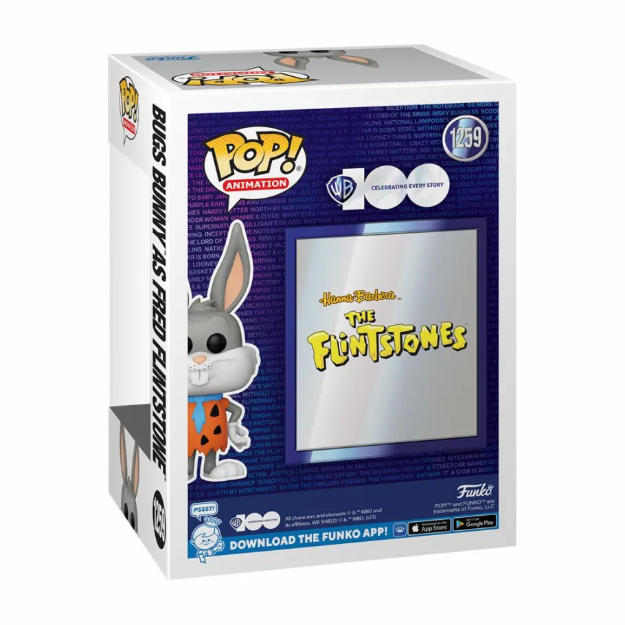 Funko Convention Exclusives>Looney Tunes - Bugs Bunny as Fred Flintstone Warner Bros 100th Anniversary Pop! Vinyl Figure (2023 Summer Convention Exclusive) (Popcultcha Exclusive)