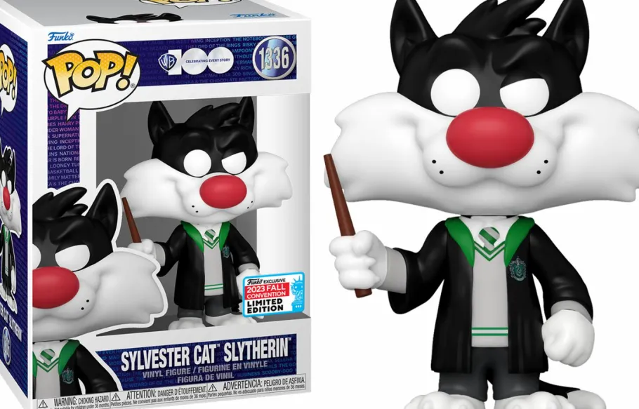 Funko Convention Exclusives>Looney Tunes x Harry Potter - Sylvester Cat Slytherin Pop! Vinyl Figure (2023 Fall Convention Exclusive) (Popcultcha Exclusive)
