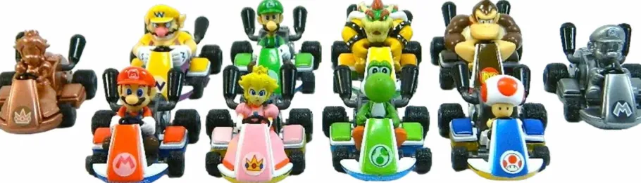 Blind Box>Super Mario Mariokart - Pull Back Racers 2" Blind Box Capsule (Single Unit)