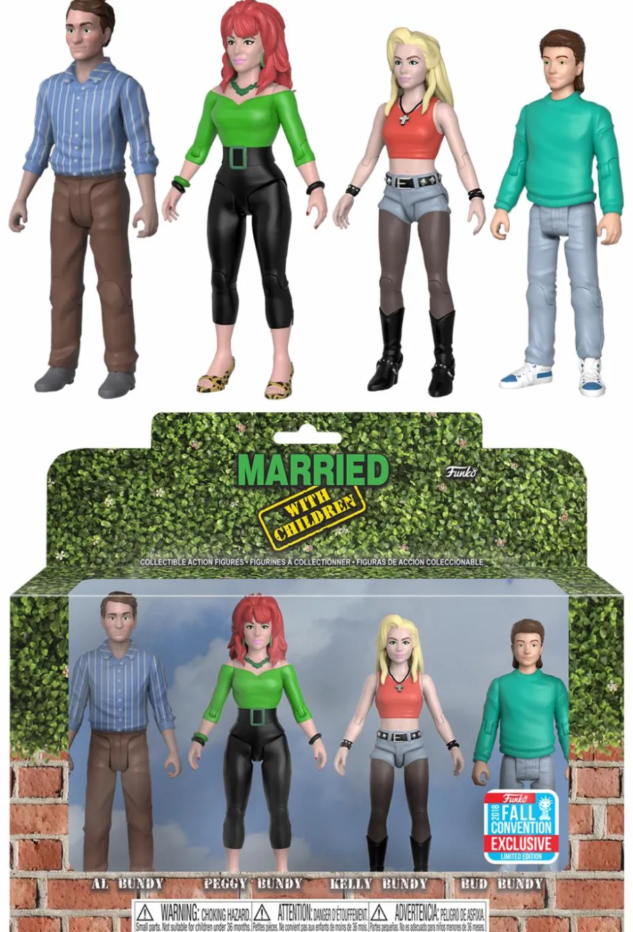 Funko Convention Exclusives>Married With Children - Bundy Family 3.75” Action Figure 4-Pack (2018 Fall Convention Exclusive)