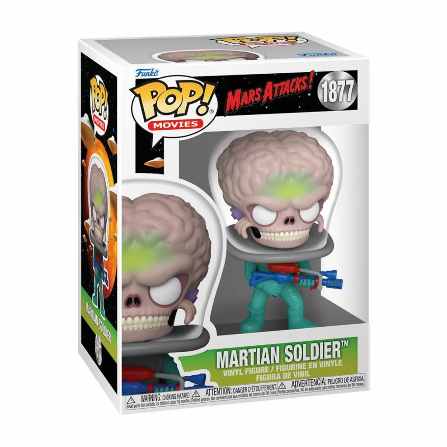 Standard Pop!>Mars Attacks - Martian Soldier with Atomic Ray Gun Pop! Vinyl Figure
