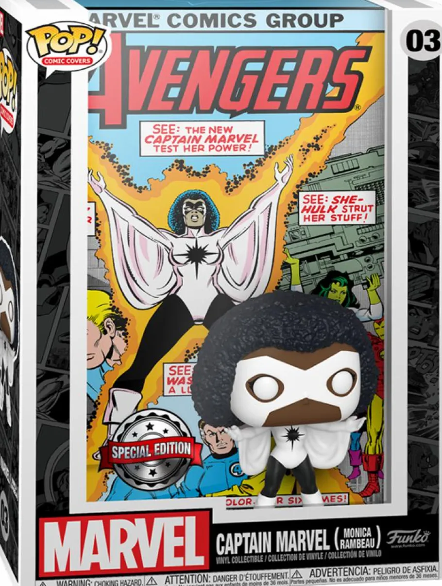 Pop! Covers>Captain Marvel Marvel - Monica Rambeau Avengers #227 Pop! Comic Covers Vinyl Figure