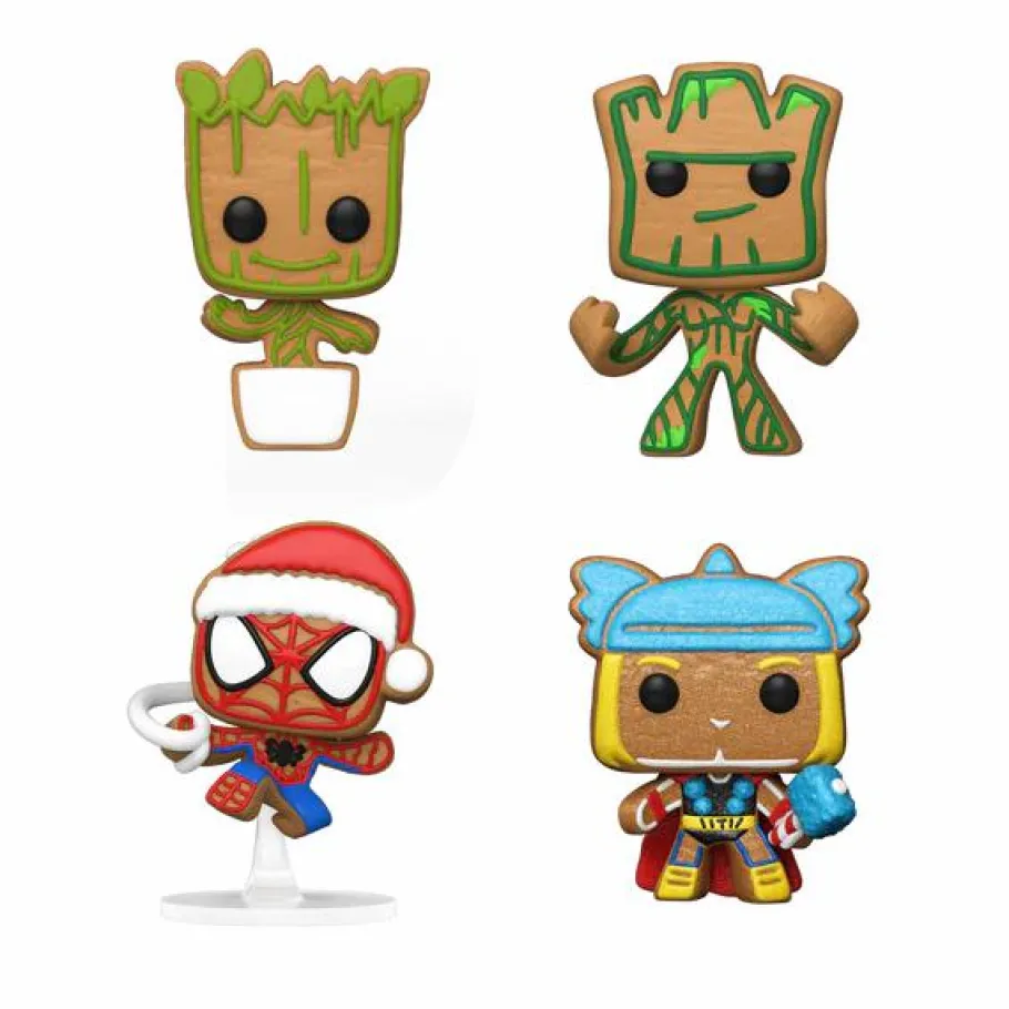 Pop! Bundles>Marvel - Christmas Tree Holiday Box Pocket Pop! Vinyl 4-Pack