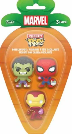Designer Vinyl>Marvel - Hulk, Spider-Man, Iron Man Easter Pocket Pop! 3-Pack