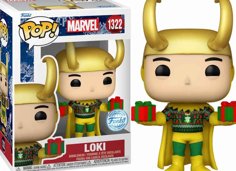 Standard Pop!>Marvel - Loki with Sweater Holiday Metallic Pop! Vinyl Figure