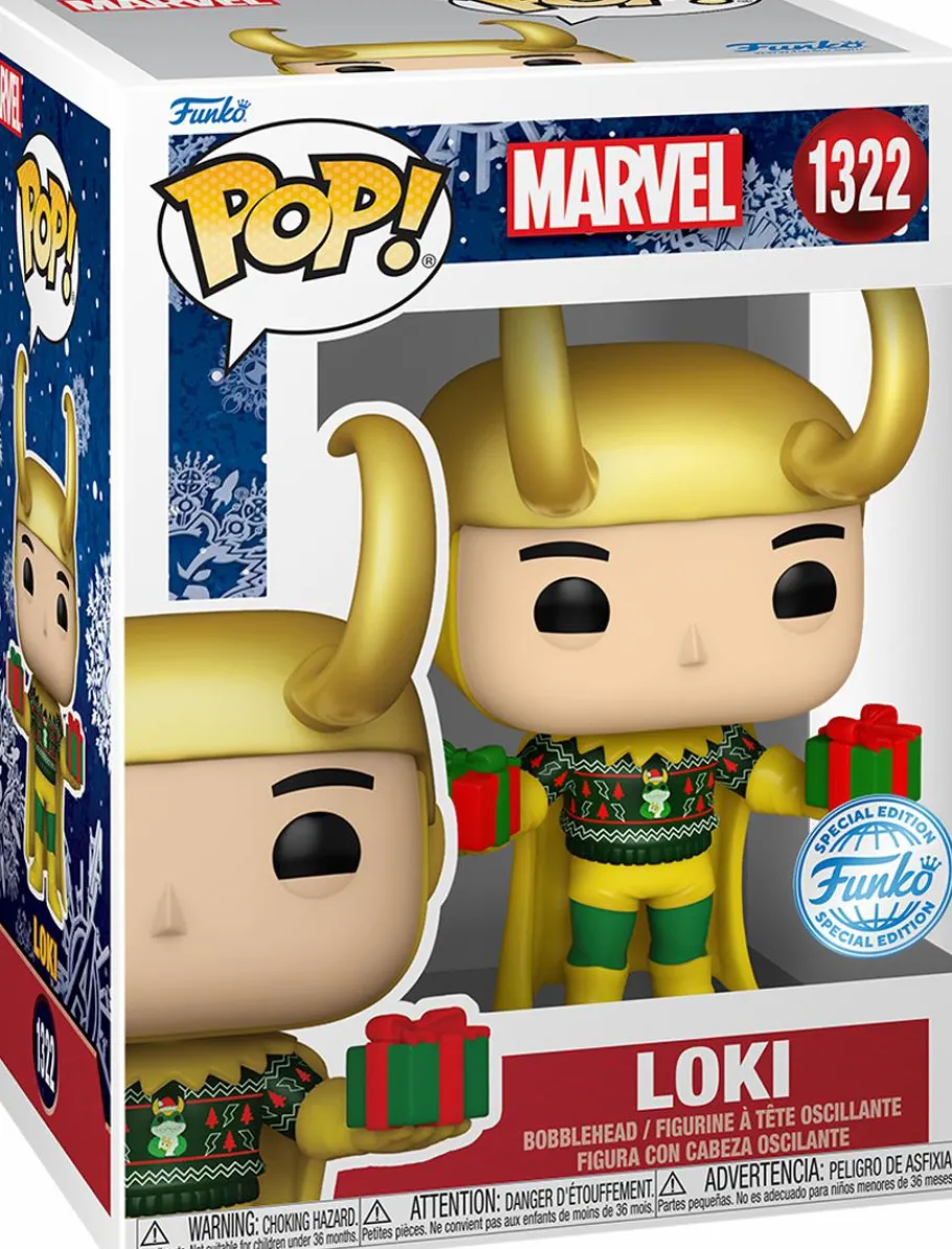 Standard Pop!>Marvel - Loki with Sweater Holiday Metallic Pop! Vinyl Figure