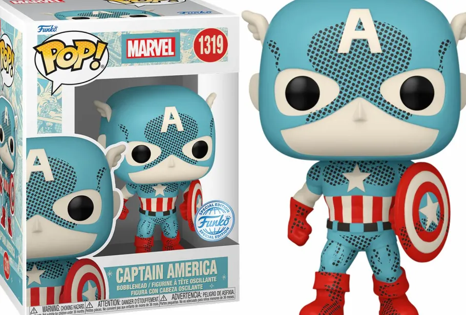 Standard Pop!>Marvel - Retro Reimagined Captain America Disney 100th Pop! Vinyl Figure