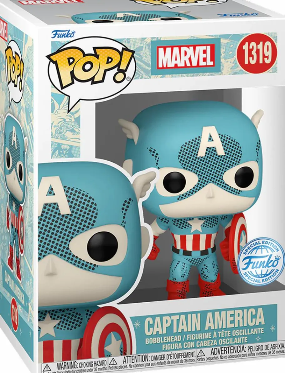 Standard Pop!>Marvel - Retro Reimagined Captain America Disney 100th Pop! Vinyl Figure