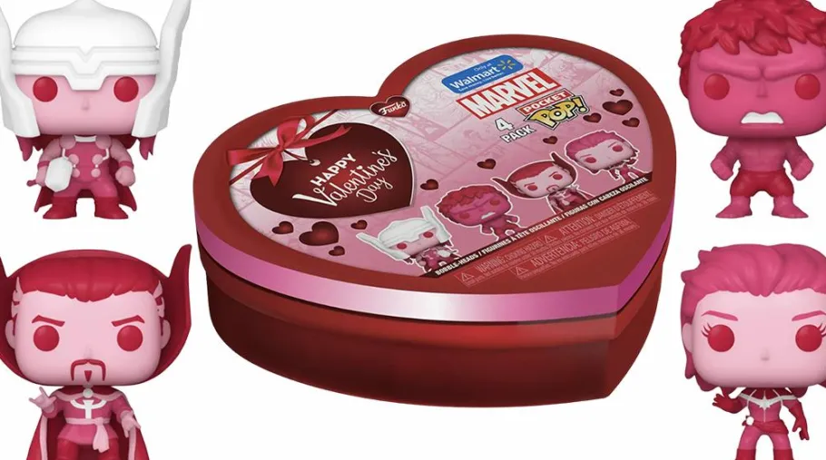 Designer Vinyl>Marvel - Valentines 2024 Pocket Pop! Box 4-Pack