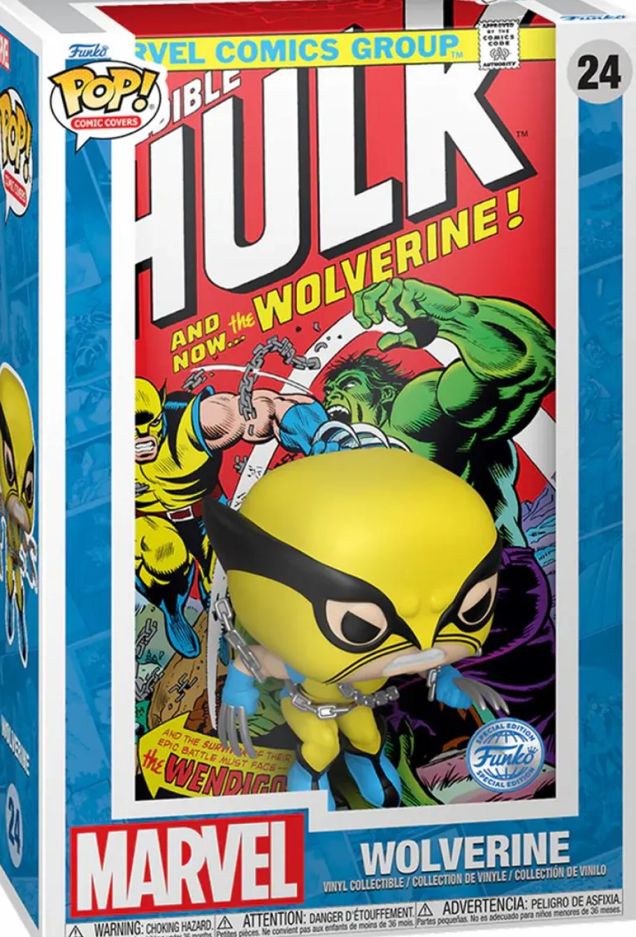 Pop! Covers>Marvel - Wolverine in The Incredible Hulk #181 Pop! Comic Covers Vinyl Figure