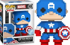 Standard Pop!>Marvel : 8-Bit - Captain America 8-Bit Pop! Vinyl Figure