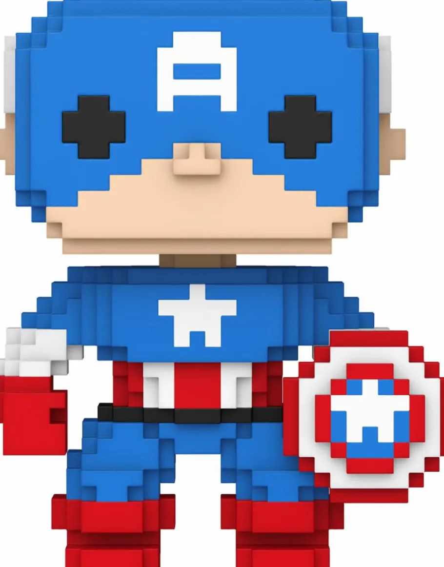 Standard Pop!>Marvel : 8-Bit - Captain America 8-Bit Pop! Vinyl Figure