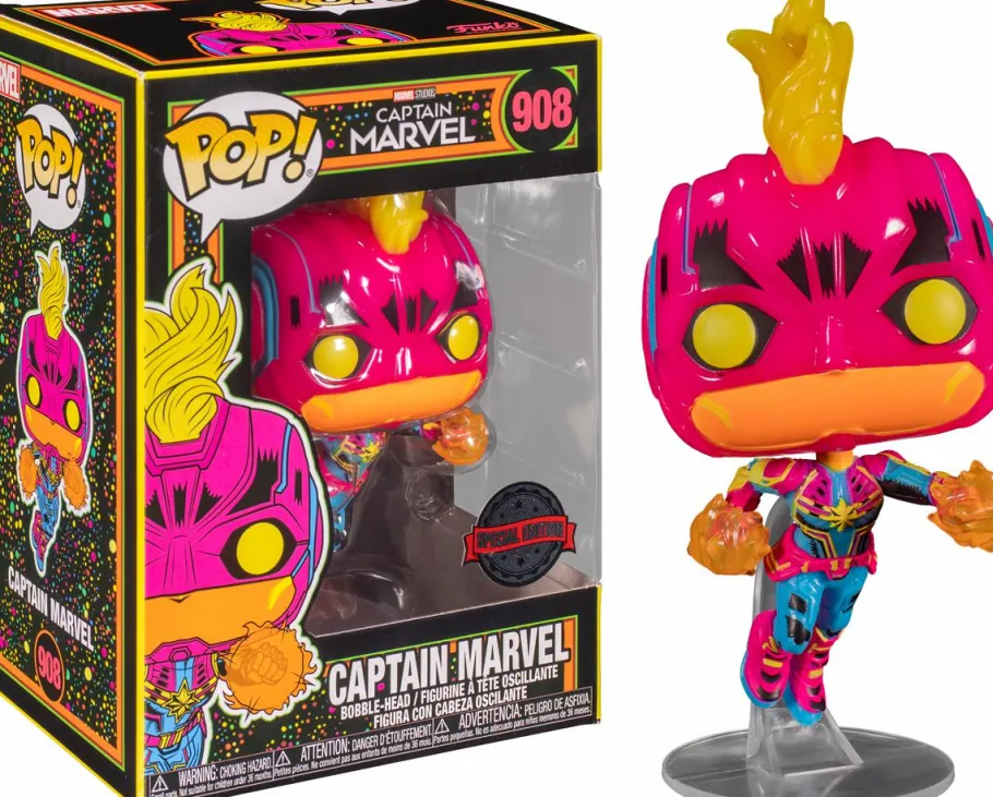 Standard Pop!>Captain Marvel Marvel: Blacklight - Blacklight Pop! Vinyl Figure