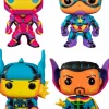 Pop! Bundles>Guardians of the Galaxy Marvel: Blacklight - Guardians of the Neon Pop! Vinyl Bundle (Set of 4)