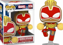 Standard Pop!>The Avengers Marvel: Holiday - Captain Marvel Gingerbread Man Pop! Vinyl Figure