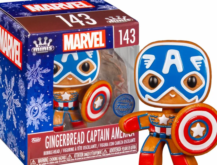 Blind Box>Marvel : Holiday - Gingerbread Minis 3” Scale Vinyl Figure (Mystery Single Unit)