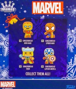 Blind Box>Marvel : Holiday - Gingerbread Minis 3” Scale Vinyl Figure (Mystery Single Unit)