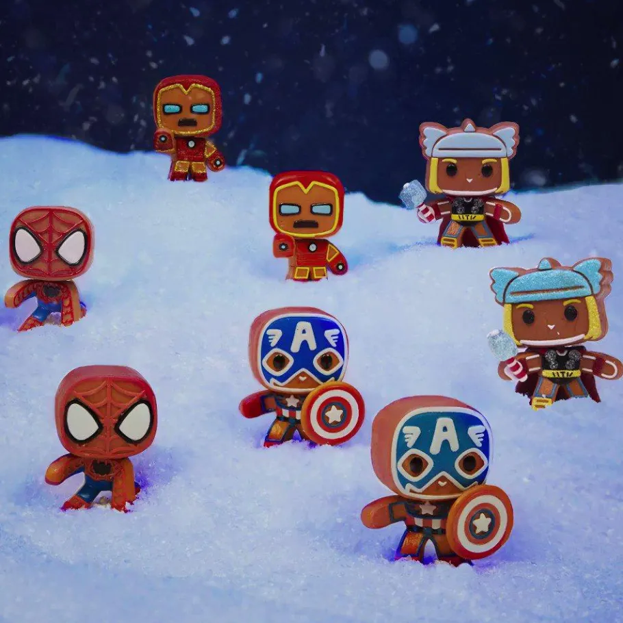 Blind Box>Marvel : Holiday - Gingerbread Minis 3” Scale Vinyl Figure (Mystery Single Unit)