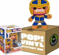 Collector & Mystery Boxes>The Avengers Marvel: Holiday - Thanos Gingerbread Man Mystery Box (includes Thanos & 3 Mystery Exclusive Pop! Vinyl Figures) (Funko / Popcultcha Exclusive)
