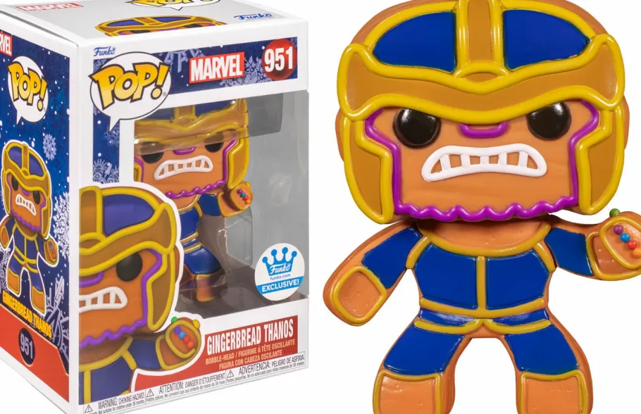 Collector & Mystery Boxes>The Avengers Marvel: Holiday - Thanos Gingerbread Man Mystery Box (includes Thanos & 3 Mystery Exclusive Pop! Vinyl Figures) (Funko / Popcultcha Exclusive)