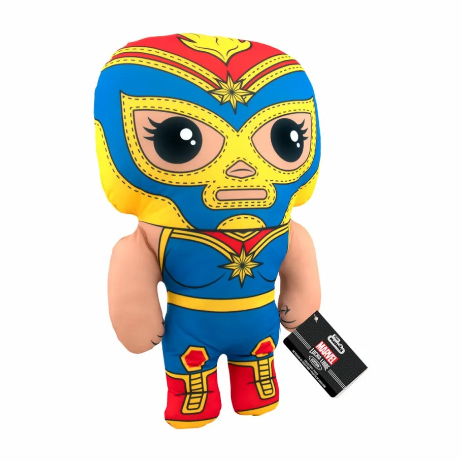 Designer Plush>Marvel : Lucha Libre Edition - La Estrella Cosmica Captain 17” Plush