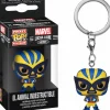 Pop! Keychains>Marvel : Lucha Libre Edition - El Animal Indestructible Wolverine Pop! Vinyl Figure Pocket Pop! Vinyl Keychain