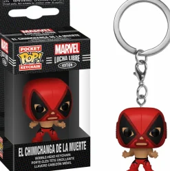 Pop! Keychains>Marvel : Lucha Libre Edition - El Chimichanga De La Muerte Deadpool Pop! Vinyl Figure Pocket Pop! Vinyl Keychain