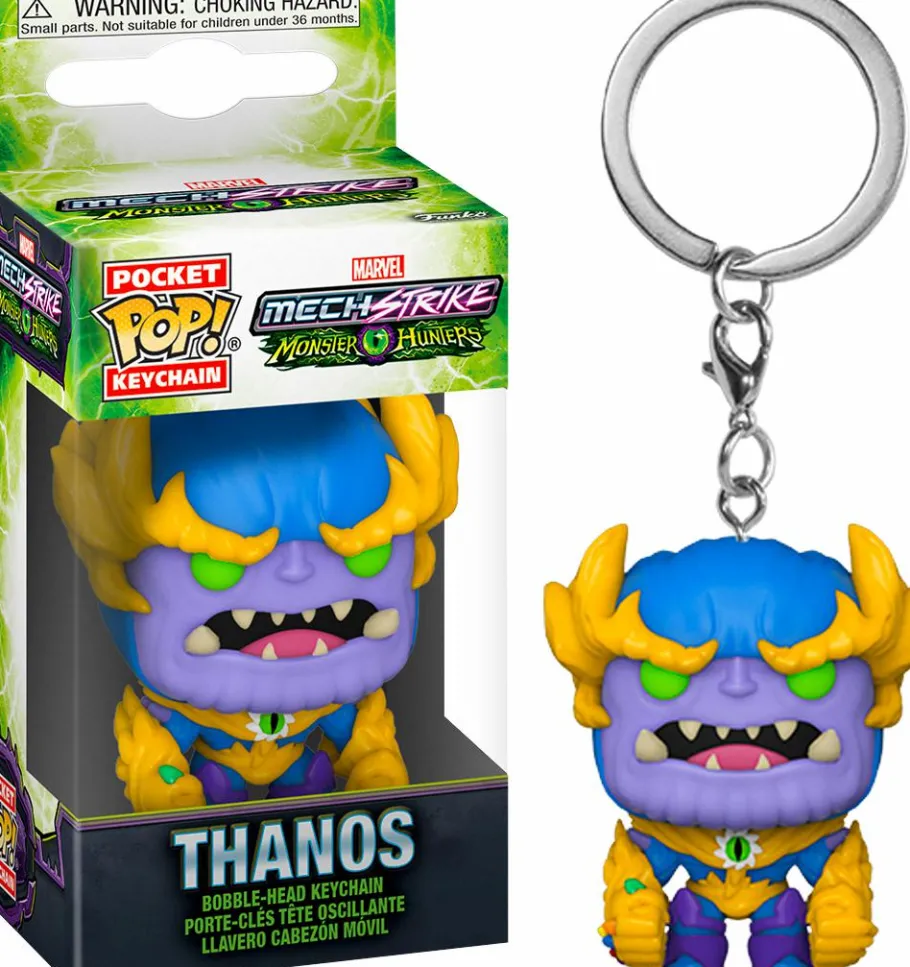 Pop! Keychains>Marvel: Monster Hunters Marvel Mech Strike: Monster Hunters - Thanos Pocket Pop! Vinyl Keychain