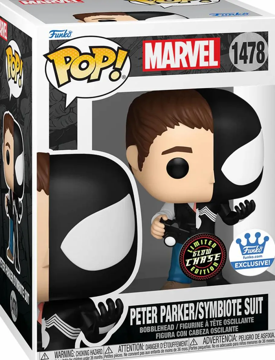 Standard Pop!>Spider-Man Marvel: Split - Peter Parker/Symbiote Suit Pop! Vinyl Figure
