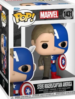 Standard Pop!>Marvel : Split - Steve Rogers/Captain America Pop! Vinyl Figure