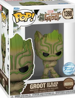 Standard Pop!>Marvel 85th Anniversary: We Are Groot - Groot as Black Panther Pop! Vinyl Figure