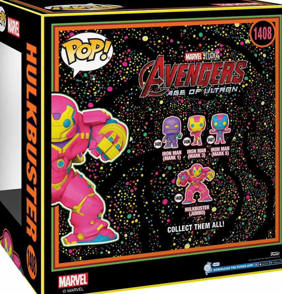 Super-Sized Pop!>Marvel : The Infinity Saga - Hulkbuster Blacklight 10" Pop! Vinyl Figure