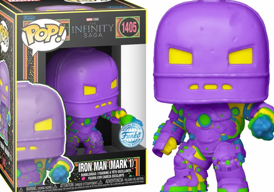 Standard Pop!>Marvel : The Infinity Saga - Iron Man (Mark 1) Blacklight Pop! Vinyl Figure