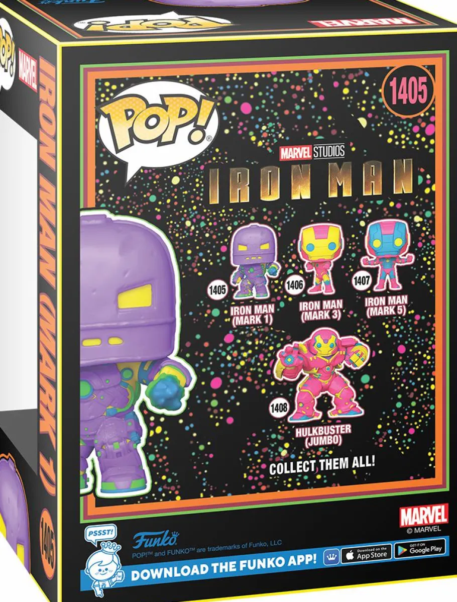 Standard Pop!>Marvel : The Infinity Saga - Iron Man (Mark 1) Blacklight Pop! Vinyl Figure