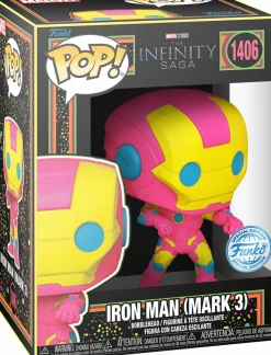 Standard Pop!>Marvel : The Infinity Saga - Iron Man (Mark 3) Blacklight Pop! Vinyl Figure